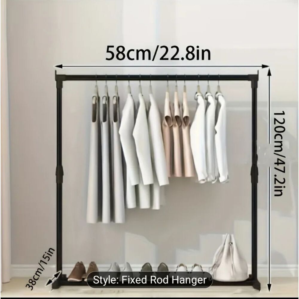 1pc Large simple metal clothes rack